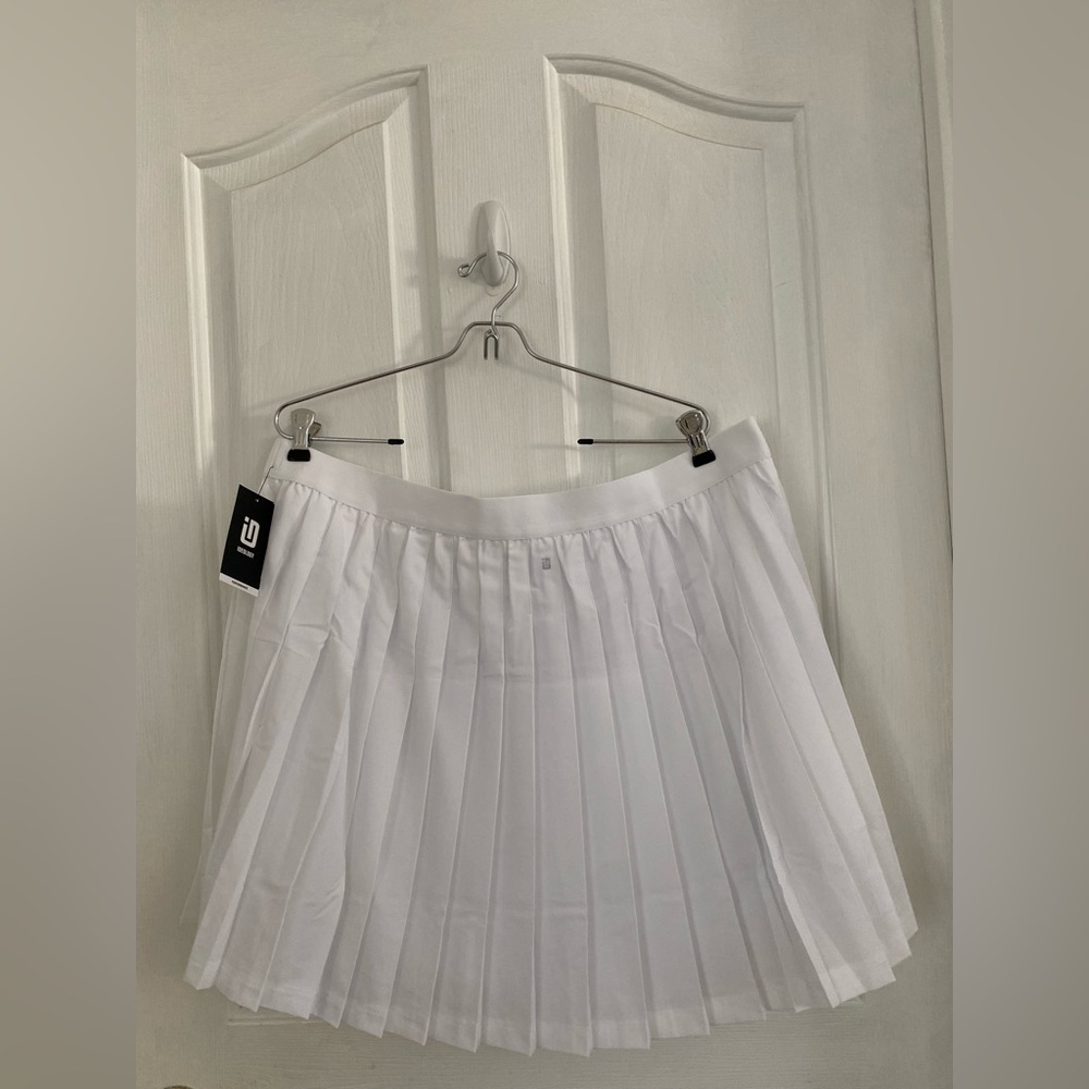 WOMENS IDEALOGY Elegant White Pleated Skirt